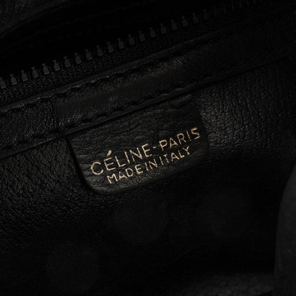 Céline Bucket Bag aus schwarzem Leder mit Kordelzug