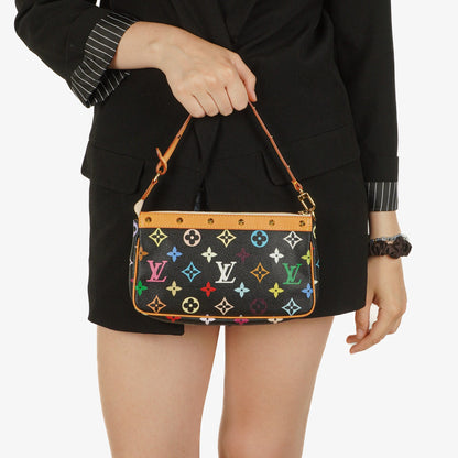 Louis Vuitton Takashi Murakami Pochette Accessoire Multicolor Clutch Handtasche