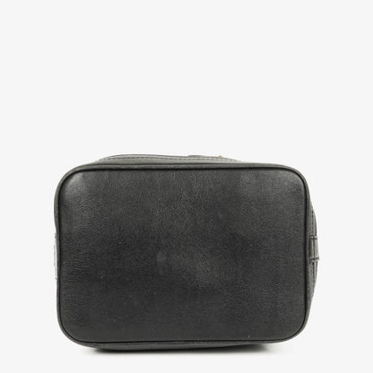 Céline Bucket Bag aus schwarzem Leder mit Kordelzug