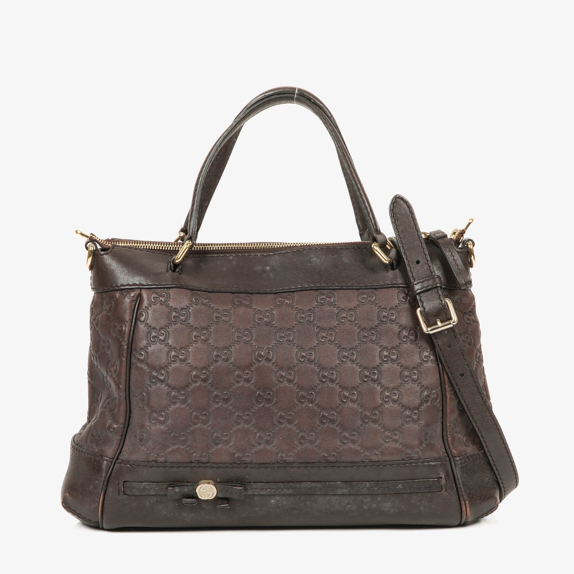 Gucci Guccissima Mayfair Convertible Tote Bag
