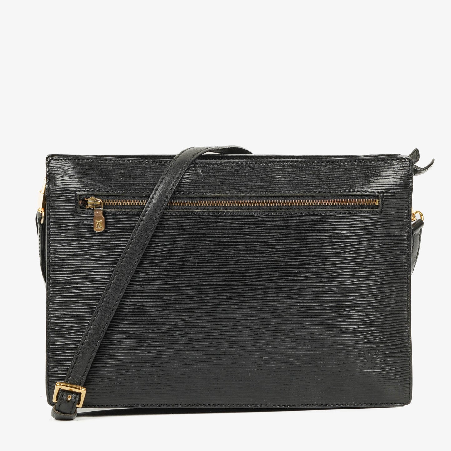Louis Vuitton Monogram Enghien Schultertasche aus schwarzem Epi-Leder