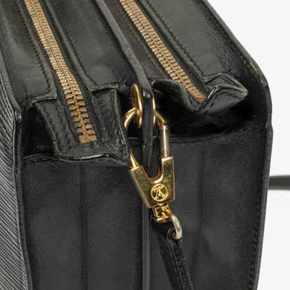 Louis Vuitton Monogram Enghien Schultertasche aus schwarzem Epi-Leder