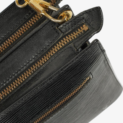 Louis Vuitton Monogram Enghien Schultertasche aus schwarzem Epi-Leder