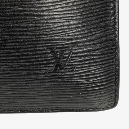 Louis Vuitton Monogram Enghien Schultertasche aus schwarzem Epi-Leder