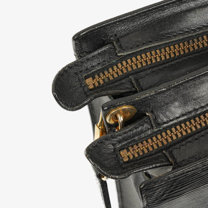 Louis Vuitton Monogram Enghien Schultertasche aus schwarzem Epi-Leder