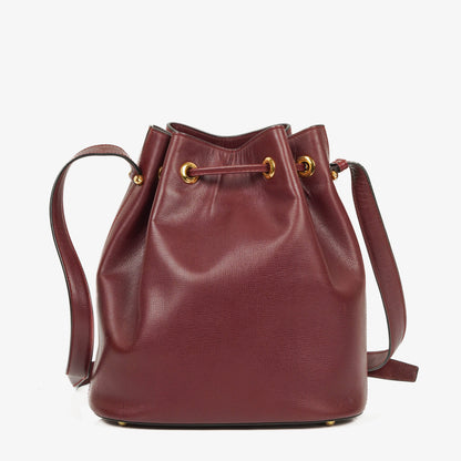 Cartier Must de Cartier Escarcelle Tasche aus burgunderrotem Leder