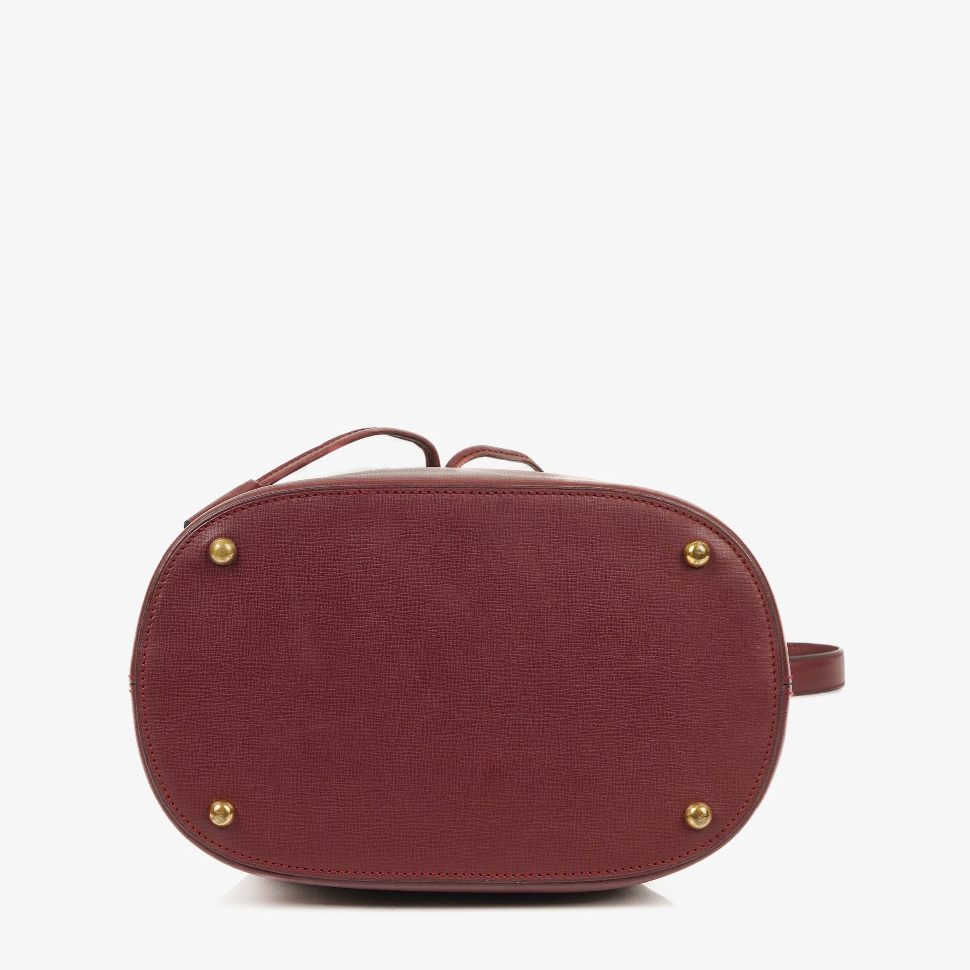 Cartier Must de Cartier Escarcelle Tasche aus burgunderrotem Leder