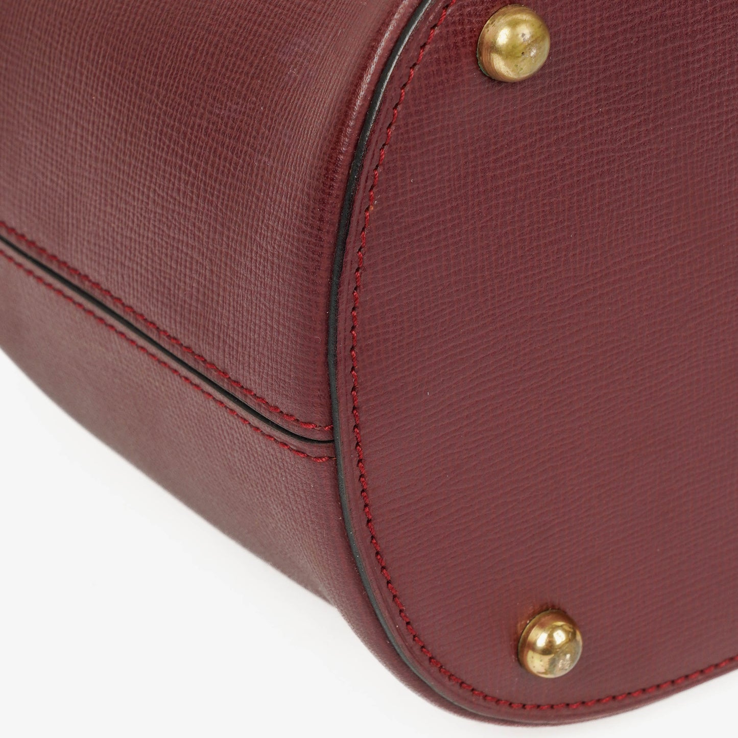 Cartier Must de Cartier Escarcelle Tasche aus burgunderrotem Leder