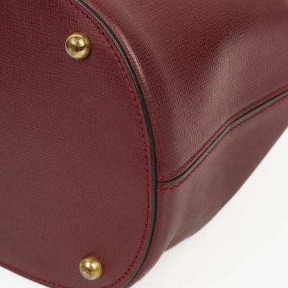 Cartier Must de Cartier Escarcelle Tasche aus burgunderrotem Leder