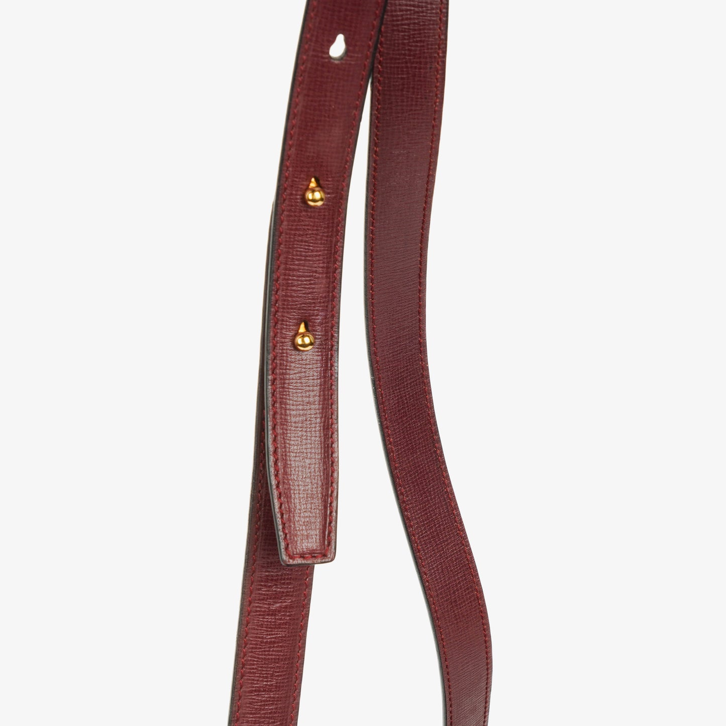 Cartier Must de Cartier Escarcelle Tasche aus burgunderrotem Leder