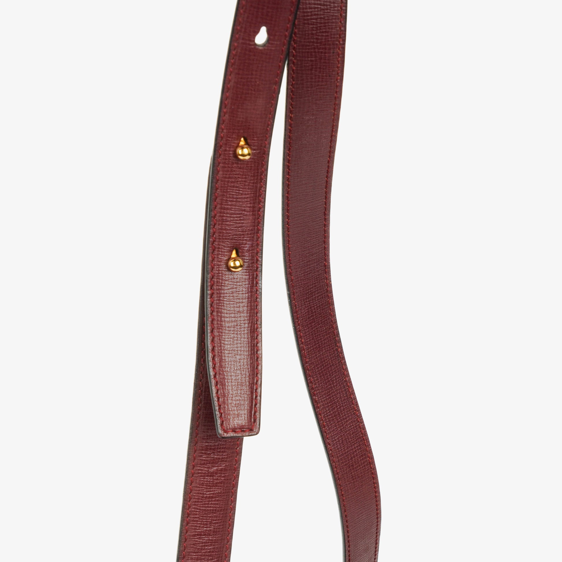 Cartier Must de Cartier Escarcelle Tasche aus burgunderrotem Leder