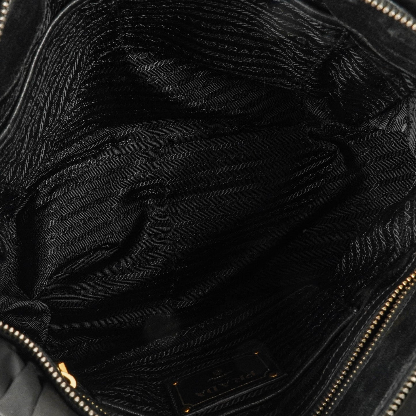 Prada Tessuto Gaufre Tasche aus schwarzem Nylon