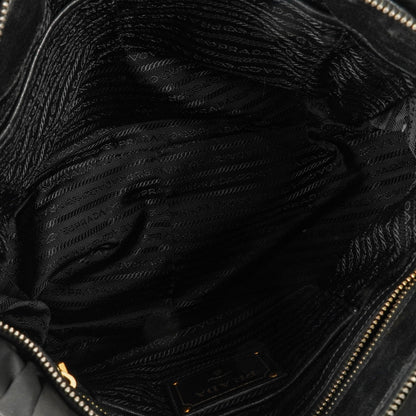 Prada Tessuto Gaufre Tasche aus schwarzem Nylon