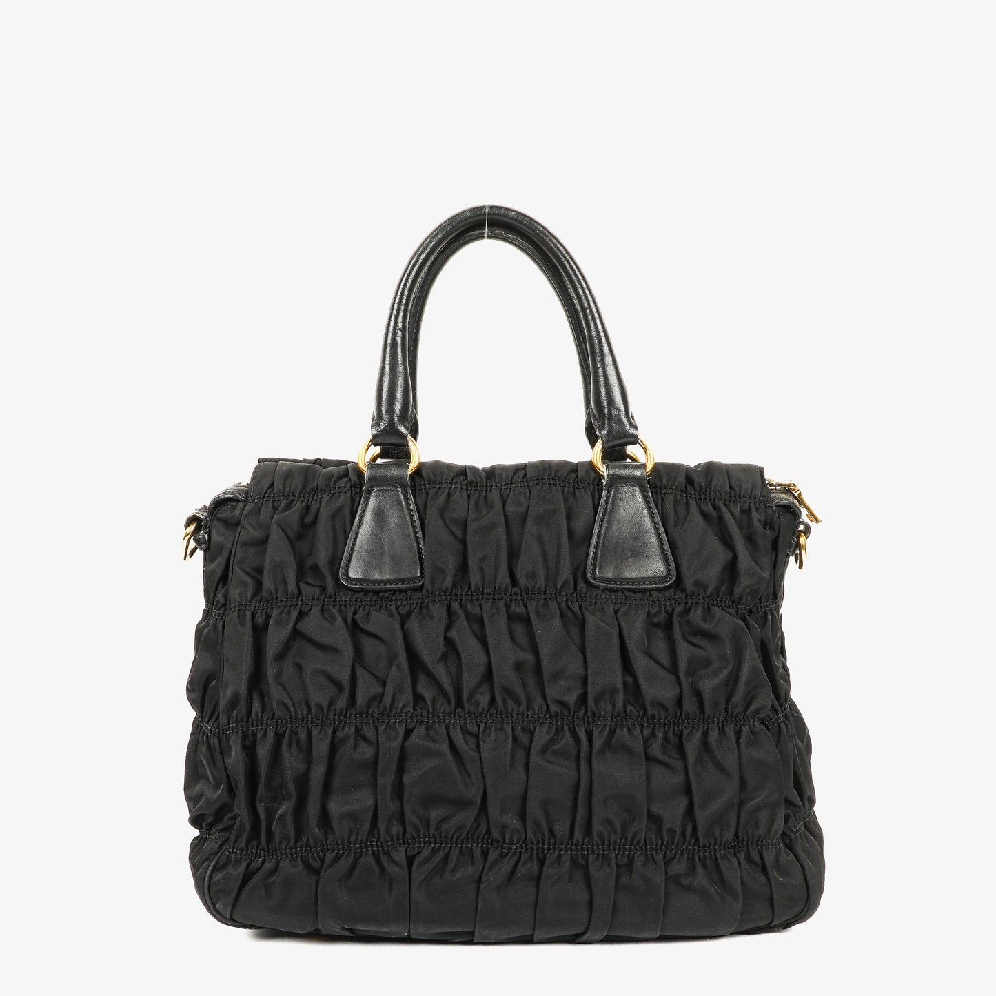 Prada Tessuto Gaufre Tasche aus schwarzem Nylon