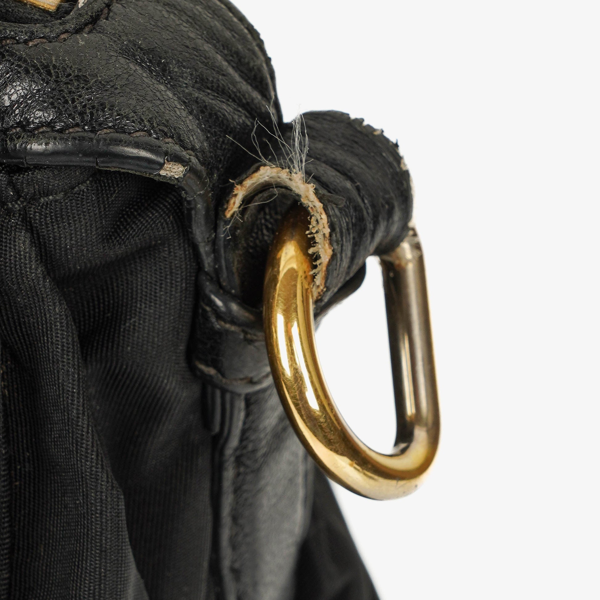 Prada Tessuto Gaufre Tasche aus schwarzem Nylon