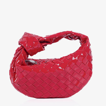Bottega Veneta Mini Jodie Tasche aus rosa Lackleder