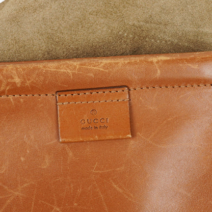 Gucci Hobo-Tasche mit Wildledergriff und Ring