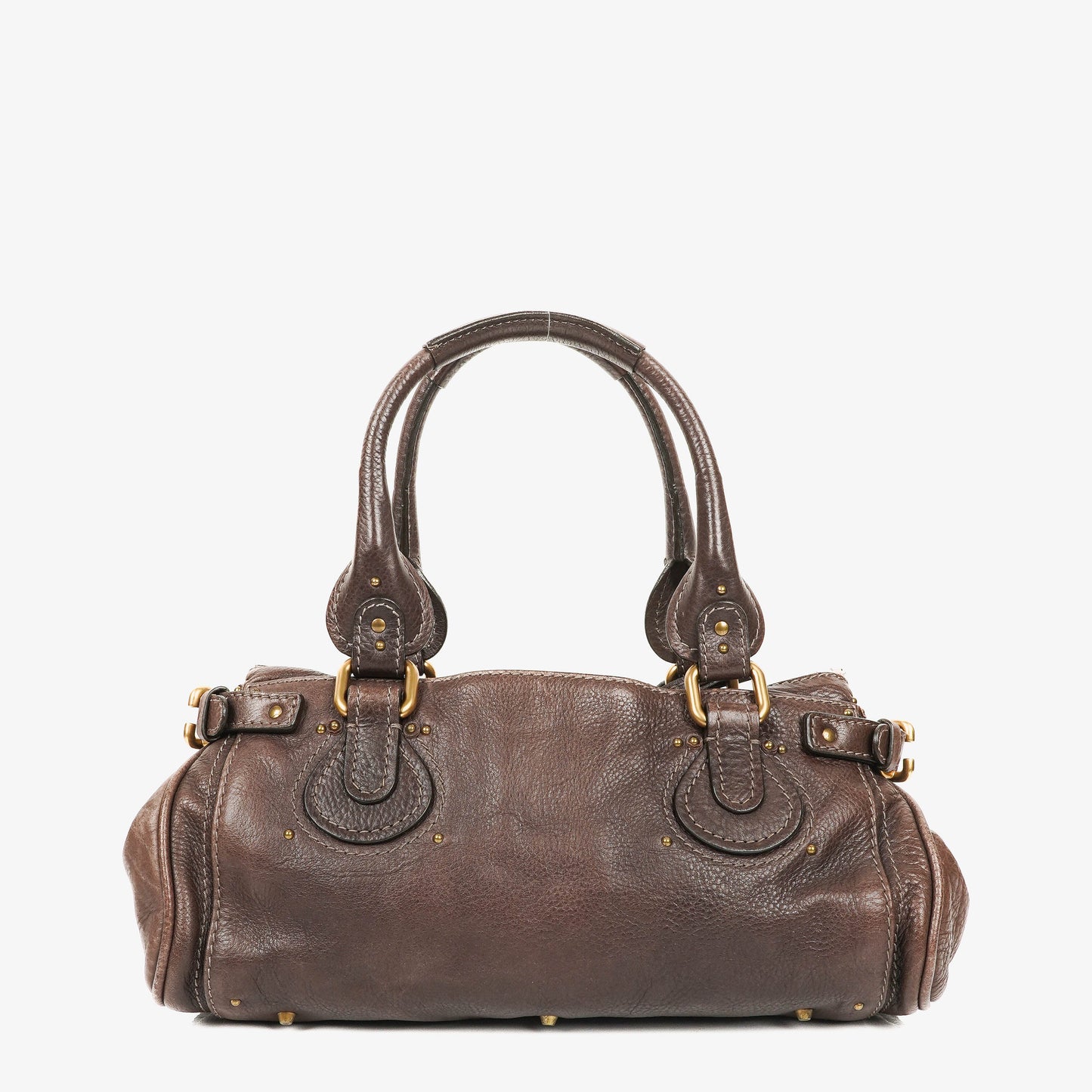 Chloe Paddington Satchel Tasche aus braunem Leder