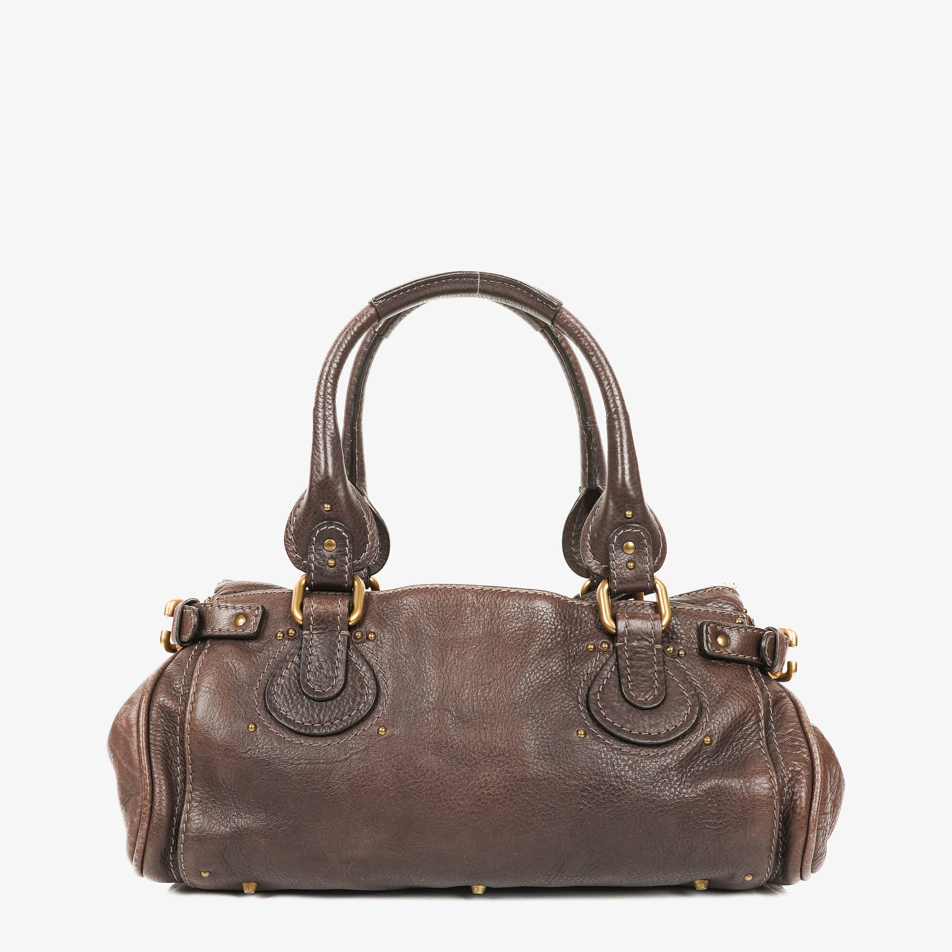Chloe Paddington Satchel Tasche aus braunem Leder