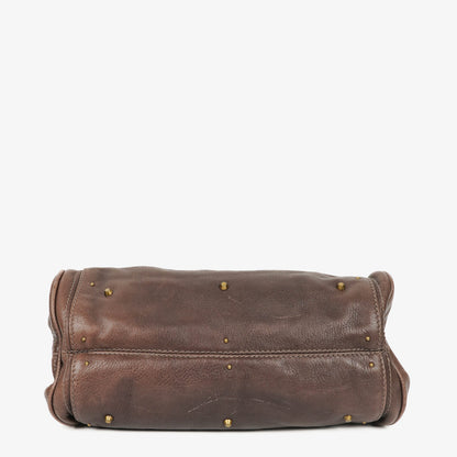 Chloe Paddington Satchel Tasche aus braunem Leder
