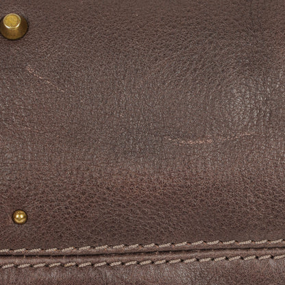 Chloe Paddington Satchel Tasche aus braunem Leder