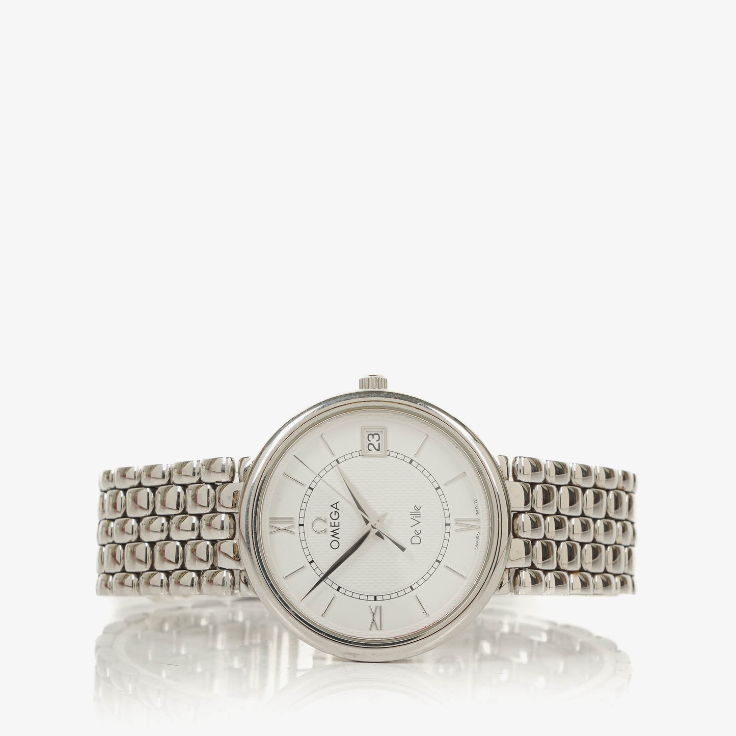 Omega De Ville Classic Quarzuhr aus Edelstahl, 34 mm