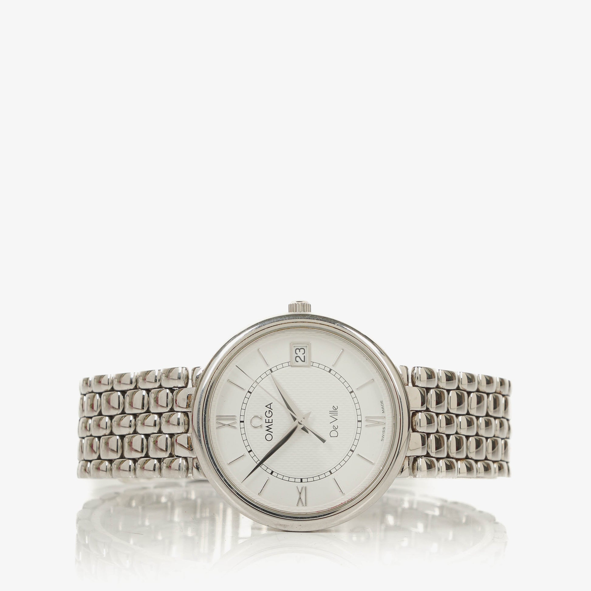 Omega De Ville Classic Quarzuhr aus Edelstahl, 34 mm