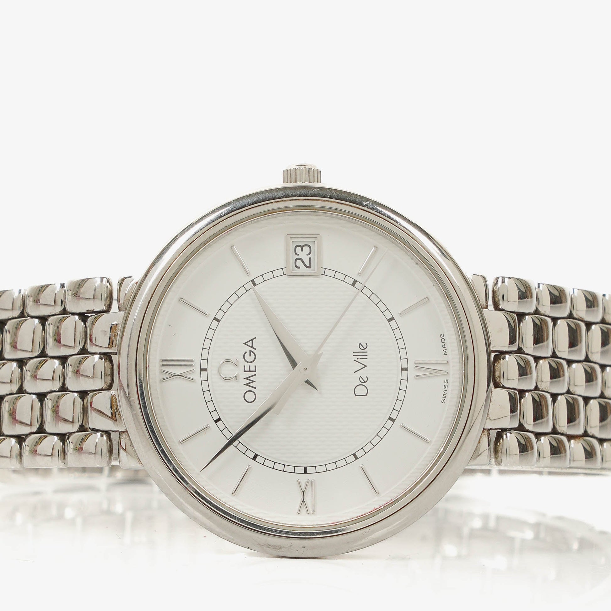Omega De Ville Classic Quarzuhr aus Edelstahl, 34 mm