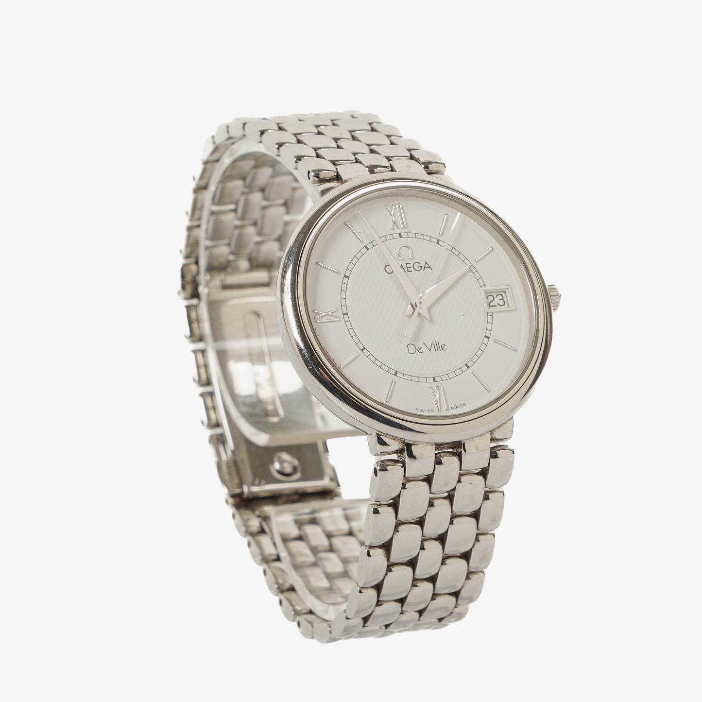 Omega De Ville Classic Quarzuhr aus Edelstahl, 34 mm