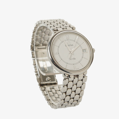 Omega De Ville Classic Quarzuhr aus Edelstahl, 34 mm