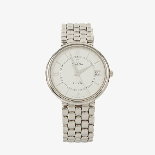 Omega De Ville Classic Quarzuhr aus Edelstahl, 34 mm