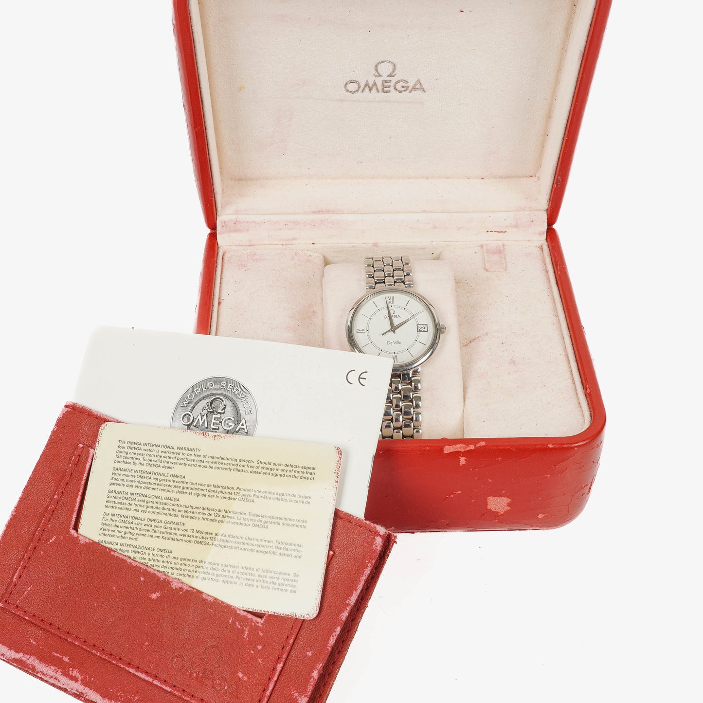 Omega De Ville Classic Quarzuhr aus Edelstahl, 34 mm