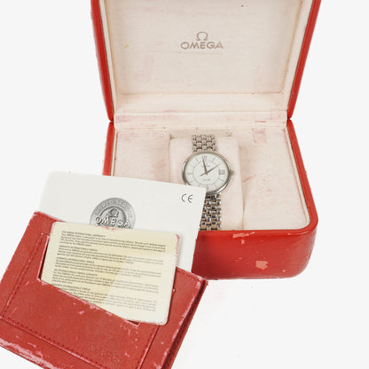 Omega De Ville Classic Quarzuhr aus Edelstahl, 34 mm