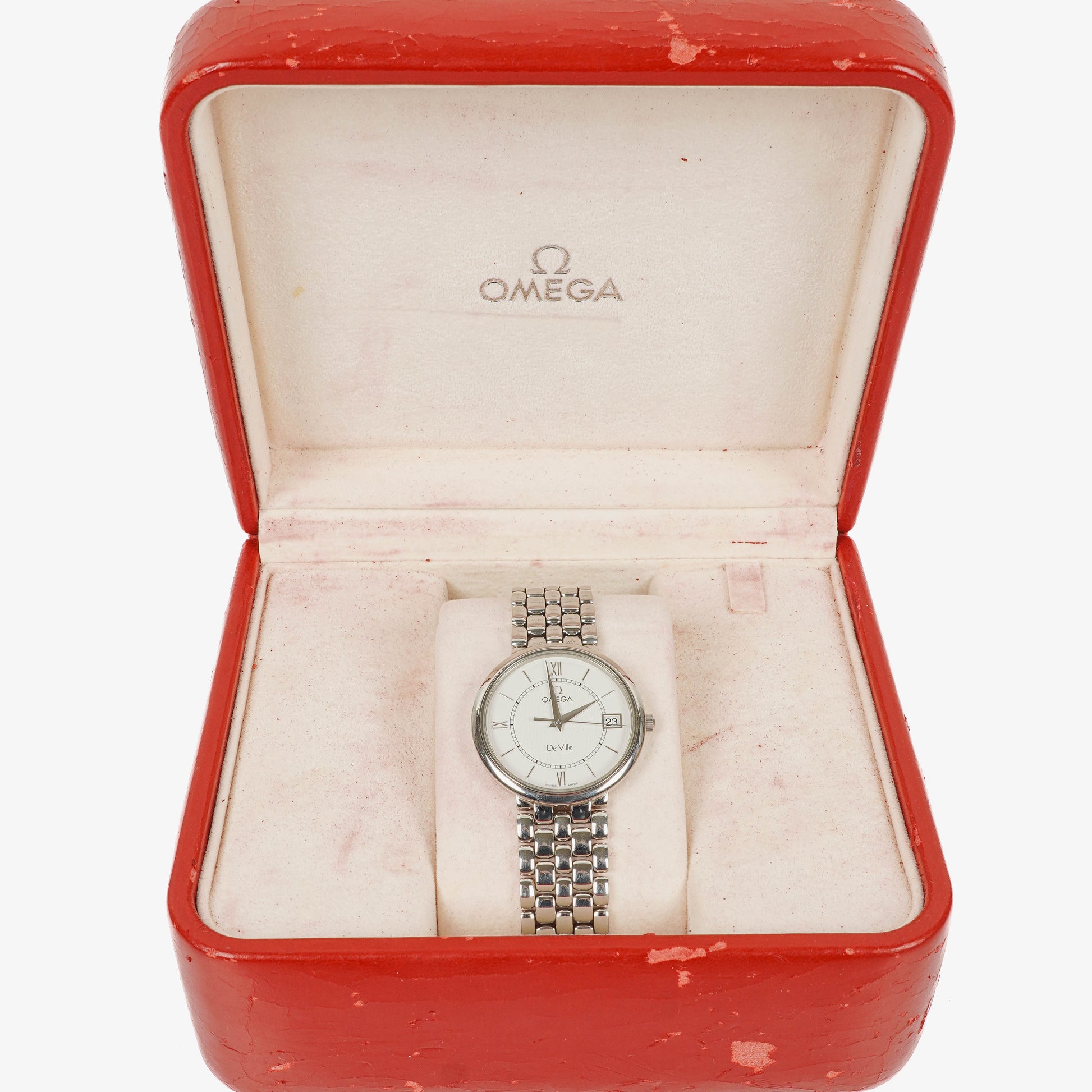 Omega De Ville Classic Quarzuhr aus Edelstahl, 34 mm