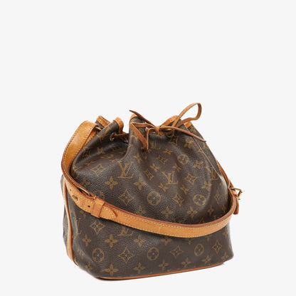 Louis Vuitton Petit Noe Schultertasche aus Monogramm-Canvas