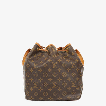 Louis Vuitton Petit Noe Schultertasche aus Monogramm-Canvas