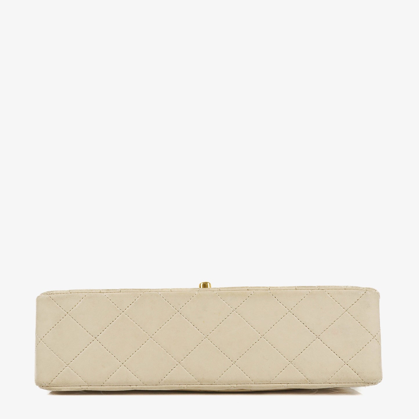 Chanel Medium Classic Vintage Double Flap Tasche aus gestepptem Lammleder mit 24K goldbeschichteten Beschlägen