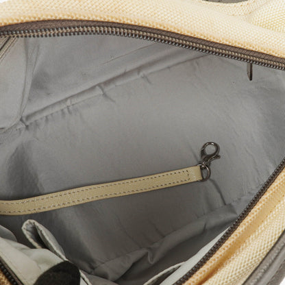 Chanel Paris-Biarritz Hobo Tasche in Silber und Creme