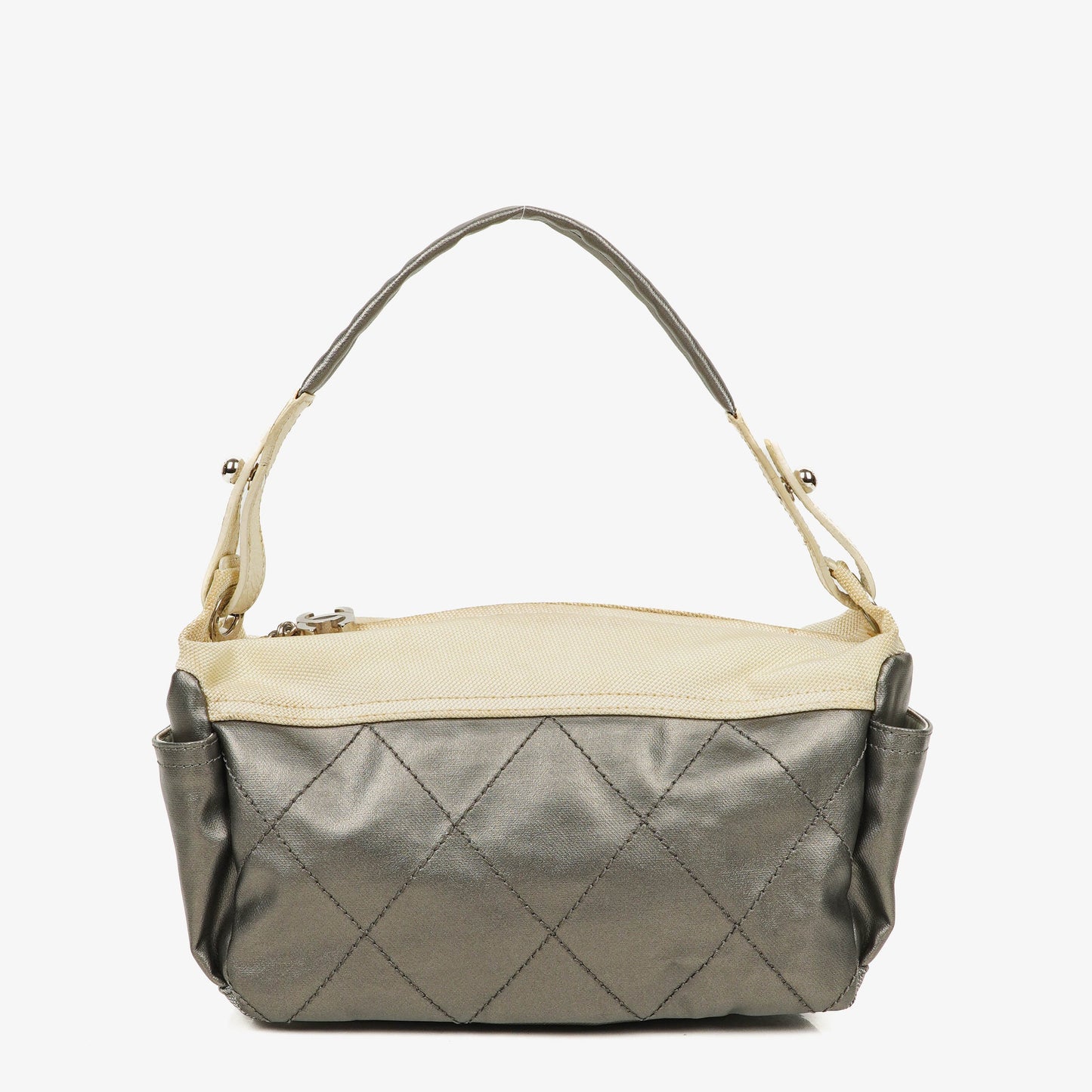Chanel Paris-Biarritz Hobo Tasche in Silber und Creme