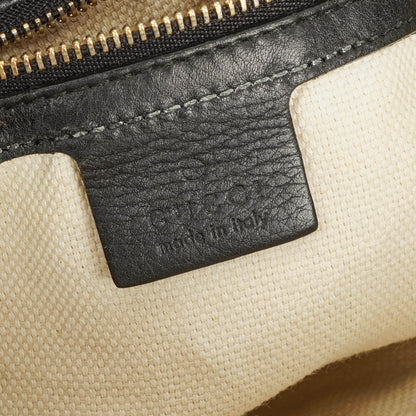 Gucci Soho Tasche aus schwarzem genarbtem Leder