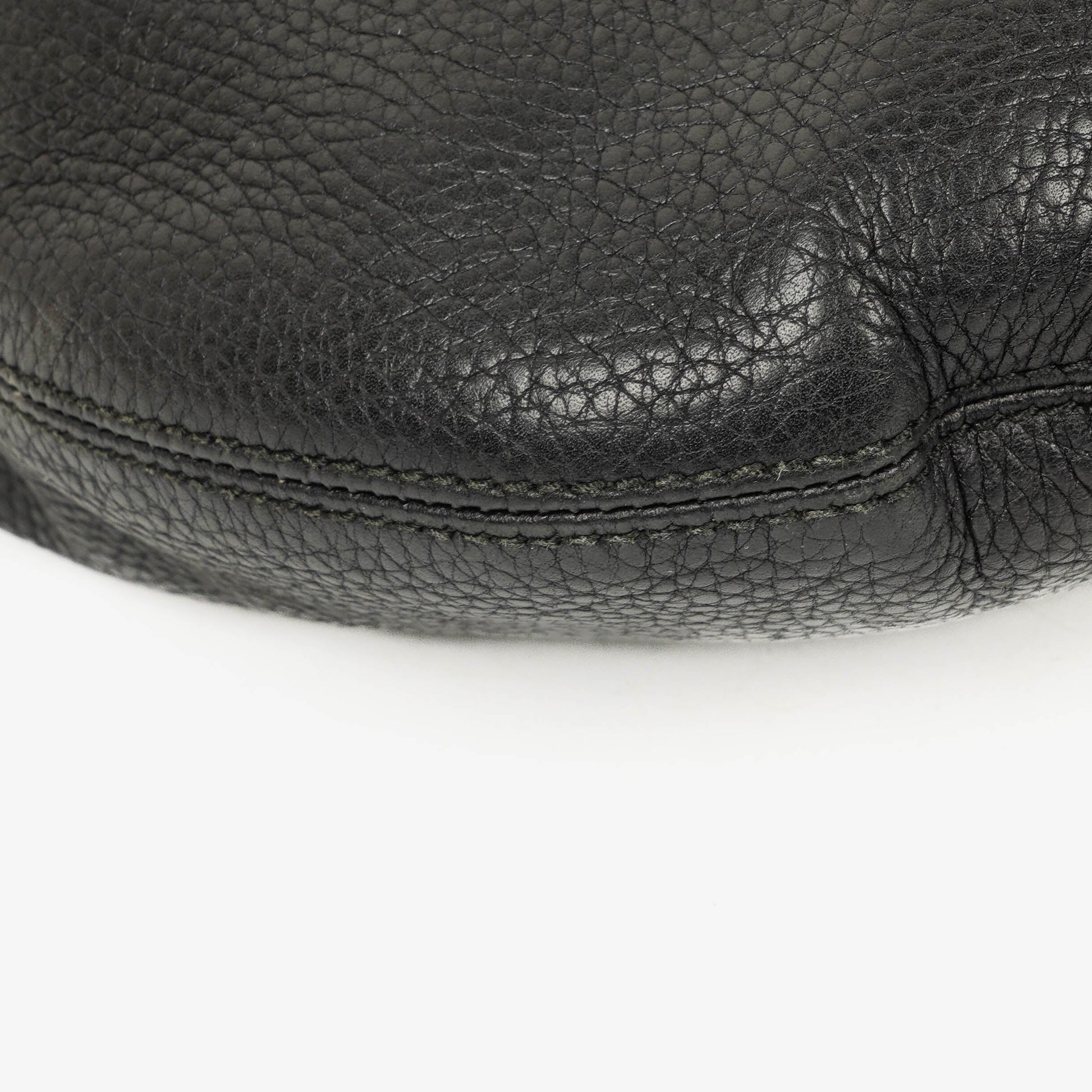 Gucci Soho Tasche aus schwarzem genarbtem Leder
