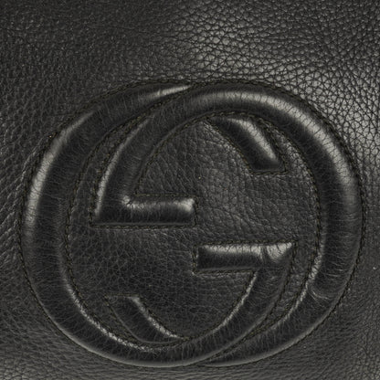 Gucci Soho Tasche aus schwarzem genarbtem Leder