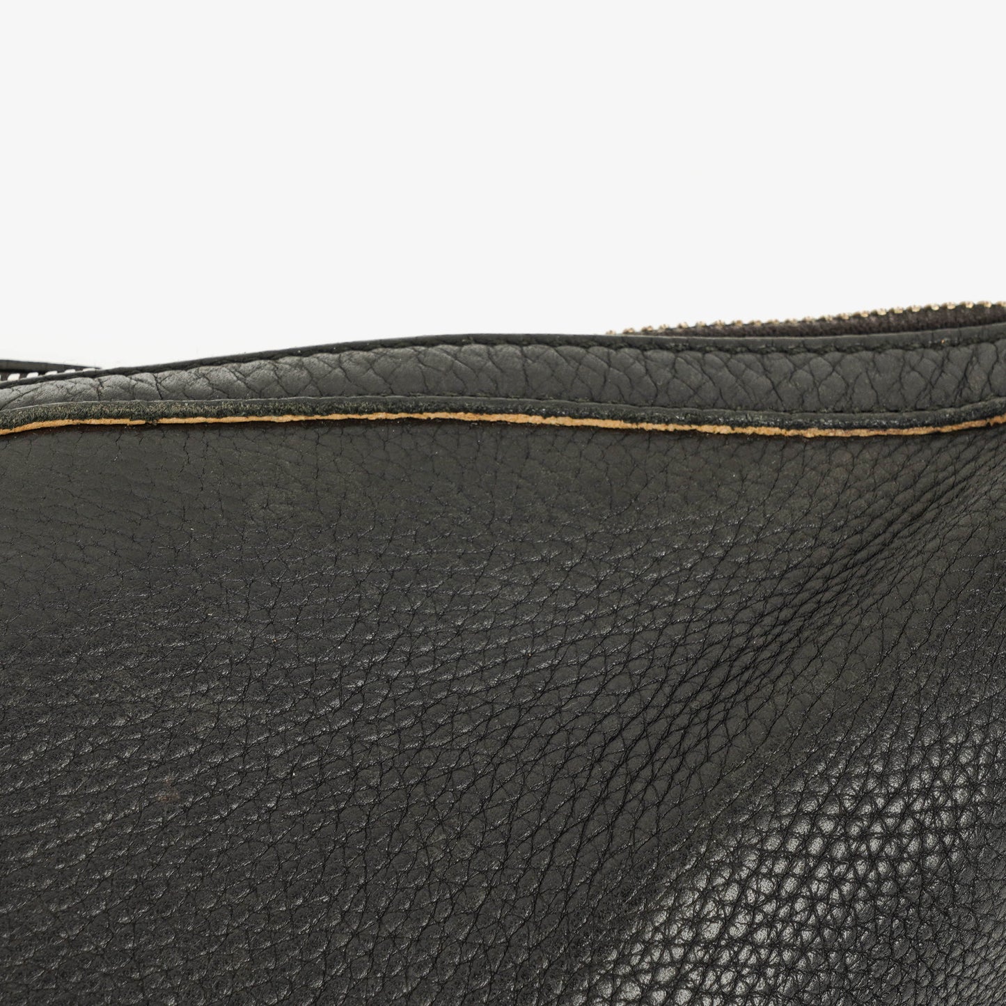 Gucci Soho Tasche aus schwarzem genarbtem Leder