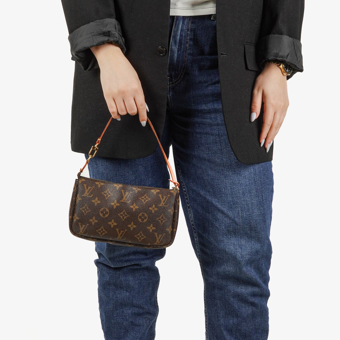 Louis Vuitton Pochette Accessoires Monogram Canvas Clutch Handtasche