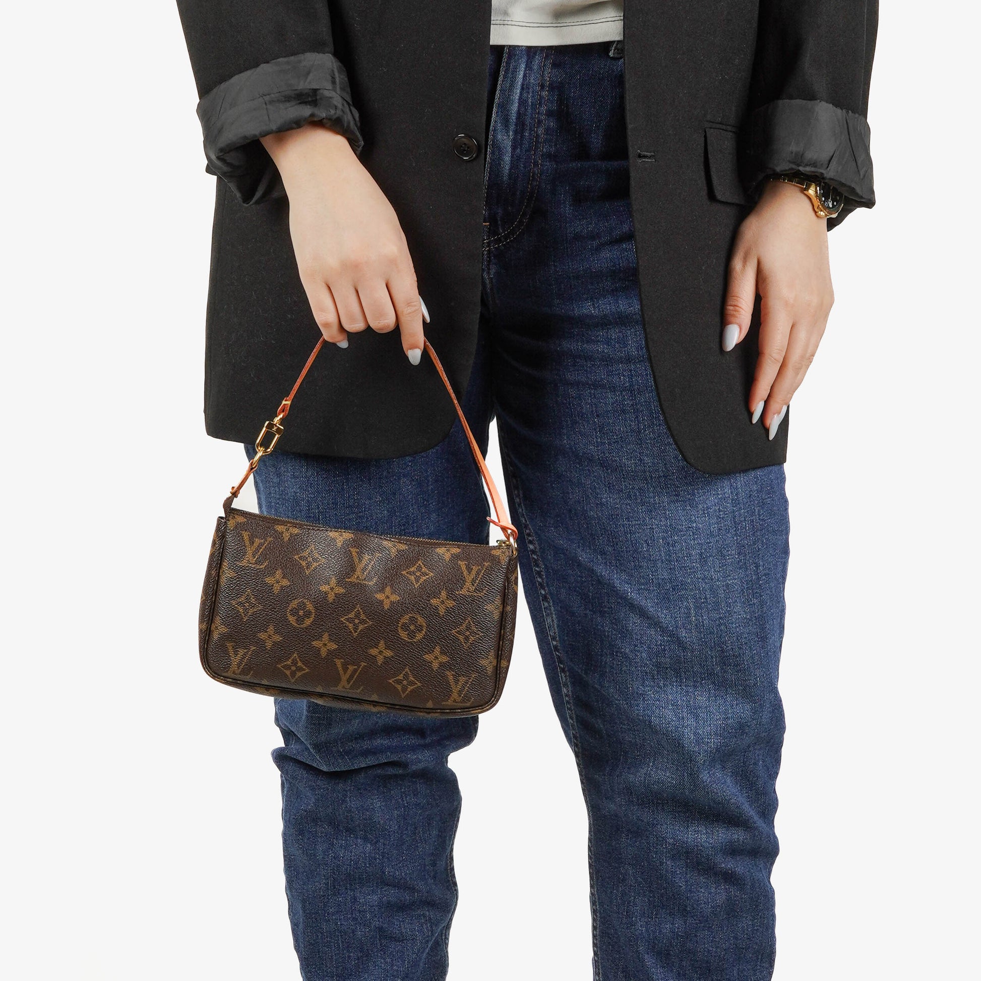Louis Vuitton Pochette Accessoires Monogram Canvas Clutch Handtasche