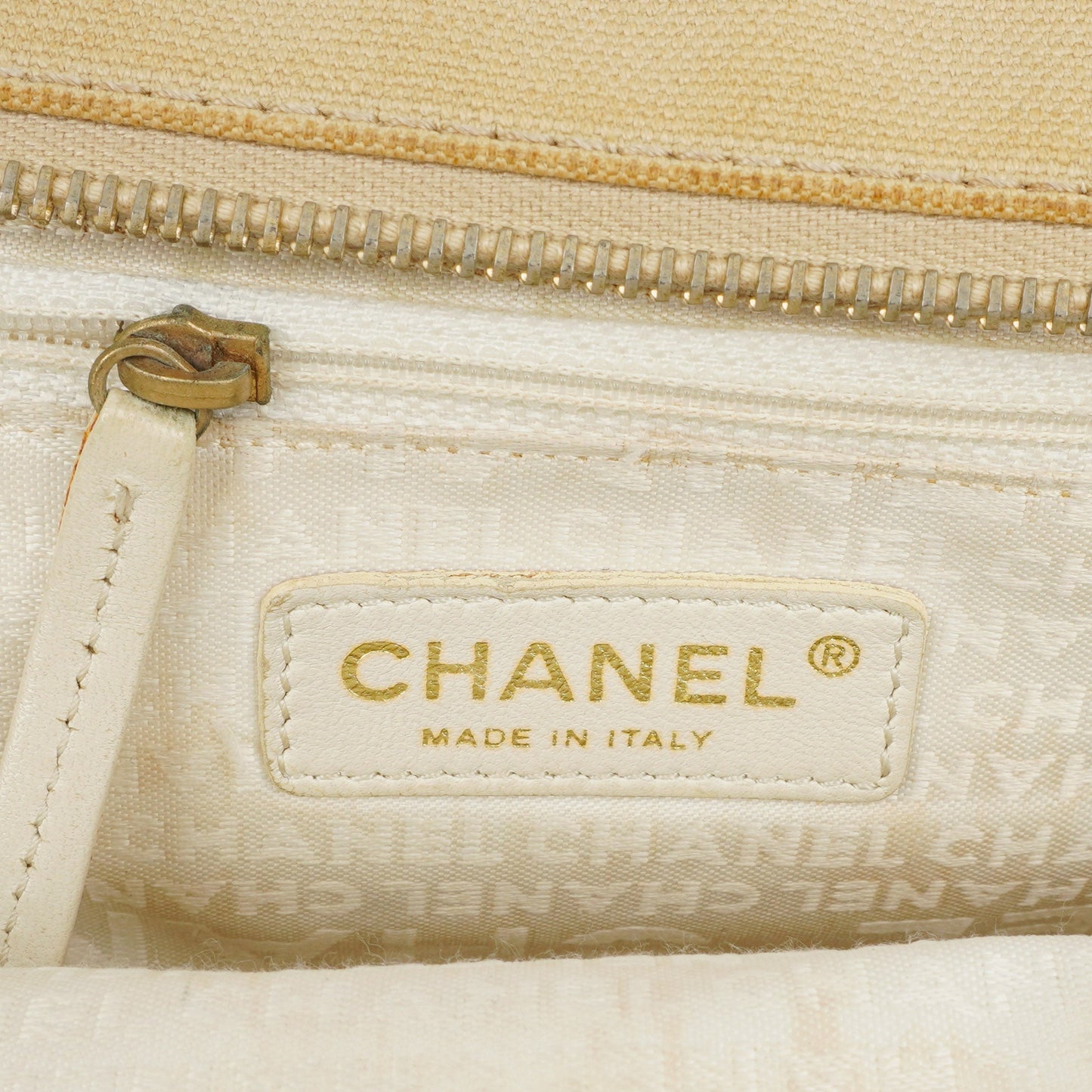 Chanel Vintage Marshmallow CC Tragetasche aus Canvas