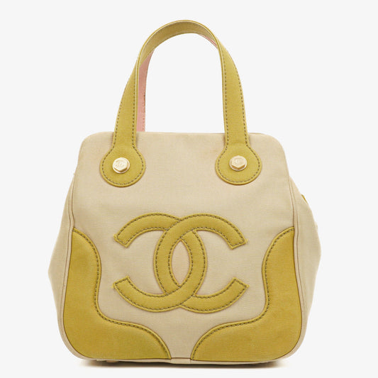 Chanel Vintage Marshmallow CC Tragetasche aus Canvas