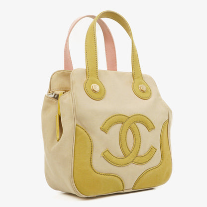 Chanel Vintage Marshmallow CC Tragetasche aus Canvas