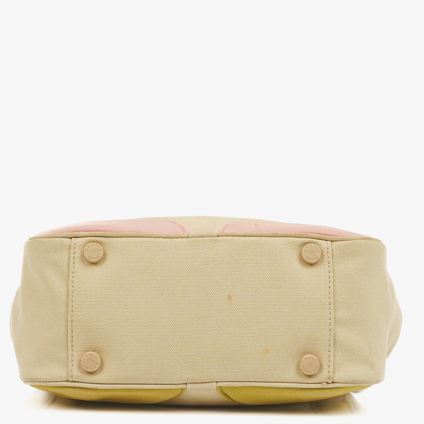 Chanel Vintage Marshmallow CC Tragetasche aus Canvas