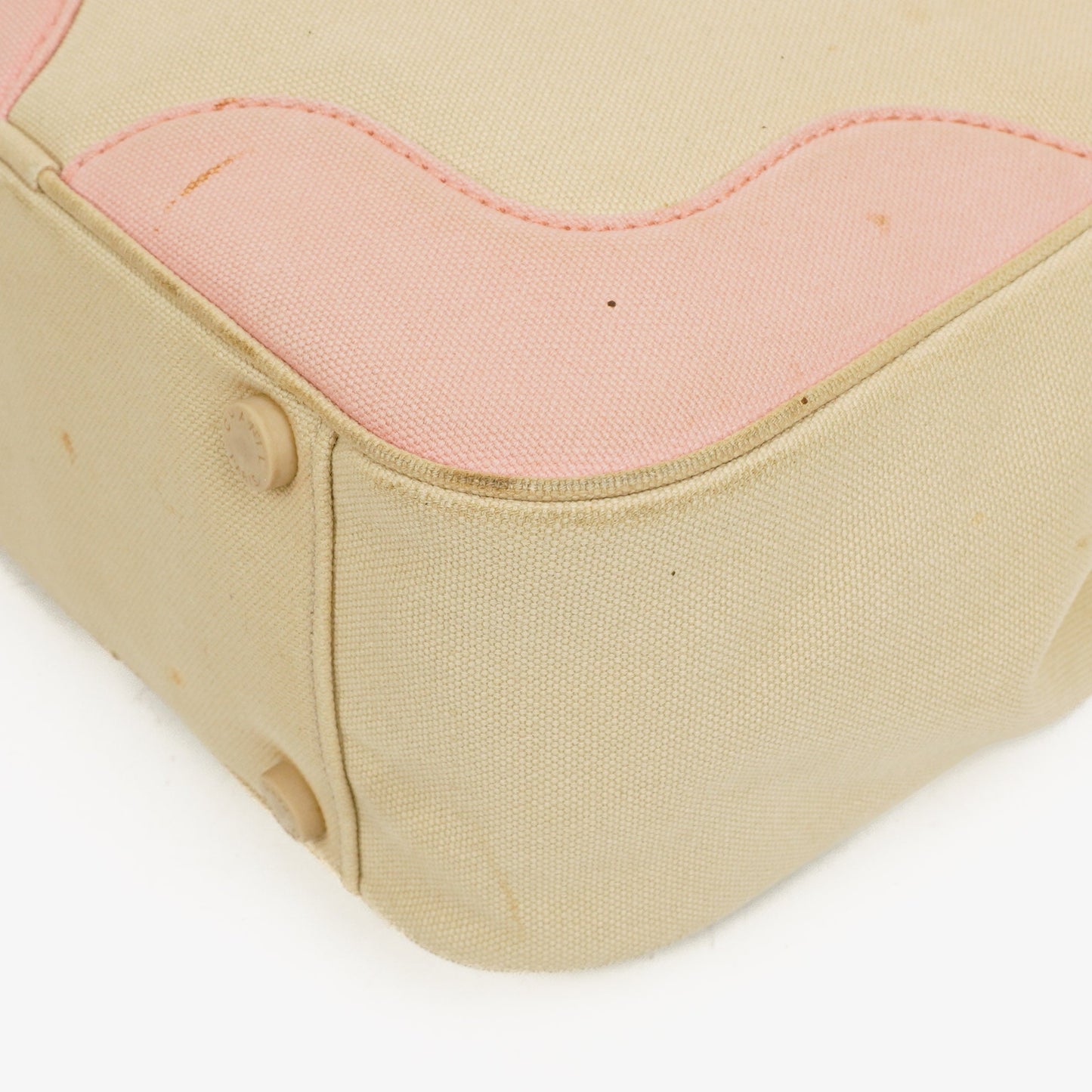 Chanel Vintage Marshmallow CC Tragetasche aus Canvas